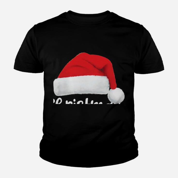 Christmas Squad Shirt Funny Santa Hat Family Matching Pajama Sweatshirt Youth T-shirt
