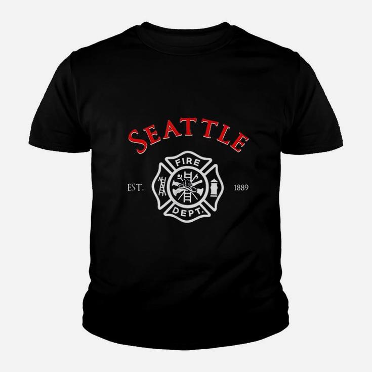 City Of Seattle Fire Rescue Washington Firefighter Youth T-shirt