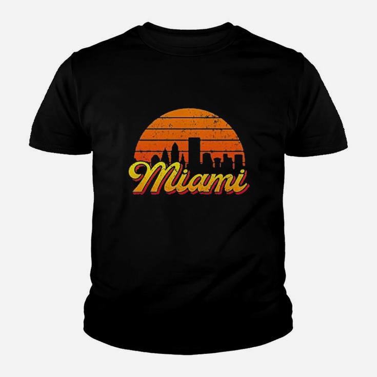 City Retro Skyline Sunset Home State Pride Summer Youth T-shirt