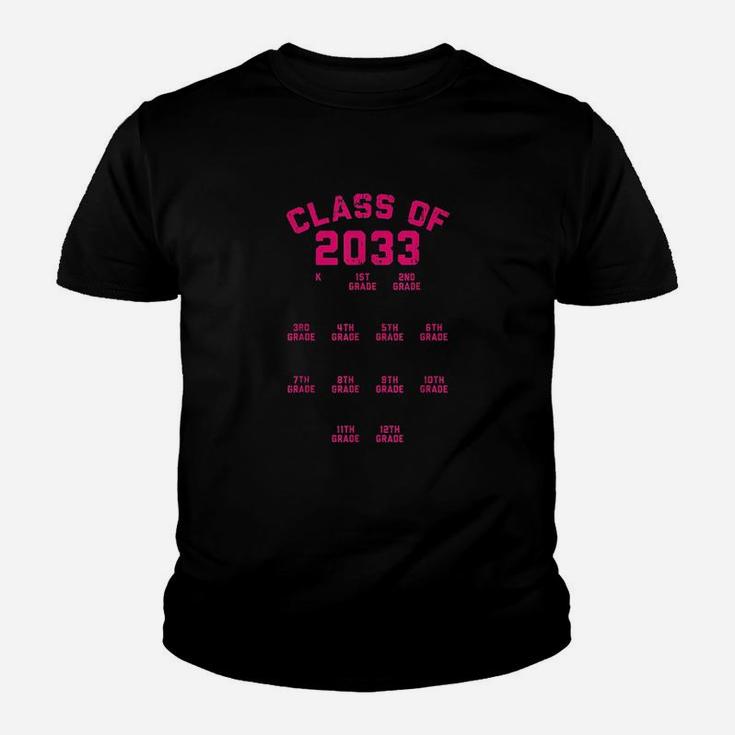 Class Of 2033 Grade Kindergarten Grow With Me Handprint Gift Youth T-shirt