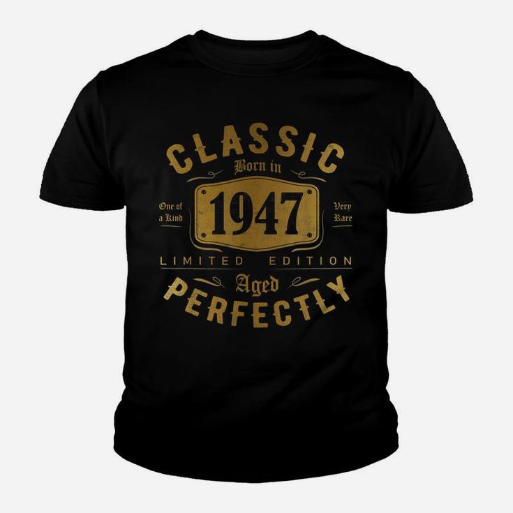 Classic 73Th Birthday Gift For Men Women Vintage 1947 Youth T-shirt