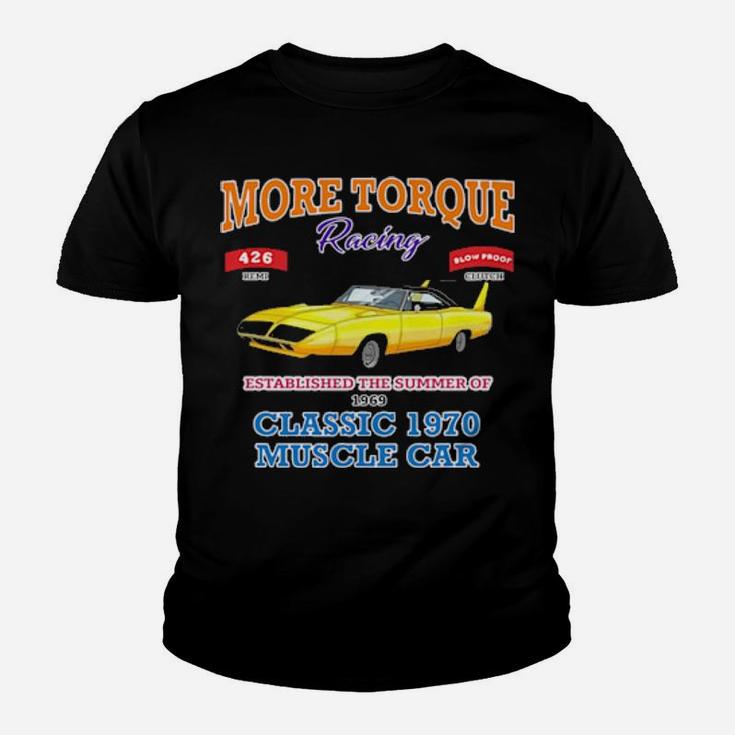 Classic Muscle Car Torque Garage Hot Rod Youth T-shirt