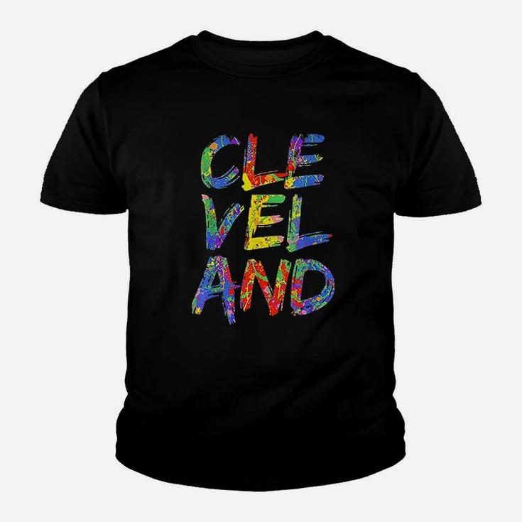 Cleveland Colorful Box City Pride Rainbow Youth T-shirt