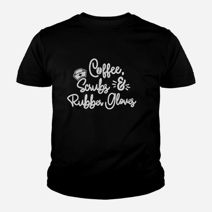 Coffee Rubber Gloves Funny Nurse Life Youth T-shirt
