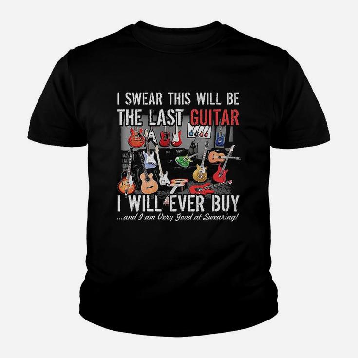 Collections Etc I Swear This Will Be The Last Guitar Funny Youth T-shirt