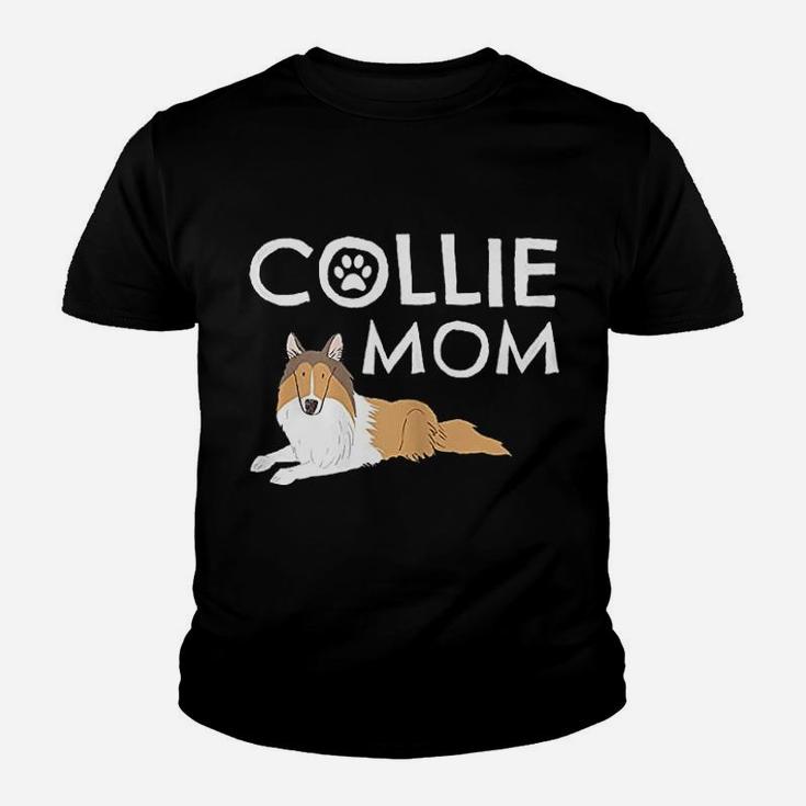 Collie Mom Cute Dog Puppy Pet Animal Lover Youth T-shirt