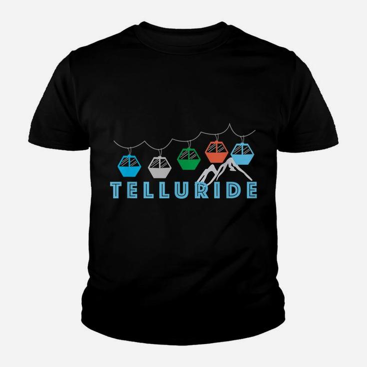 Colorado Ski Mountain Gondola - Telluride Youth T-shirt