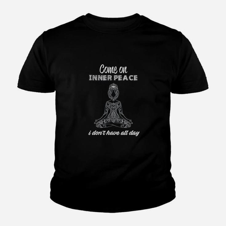 Come On Inner Peace Yoga Men Women Meditation Zen Gift Youth T-shirt