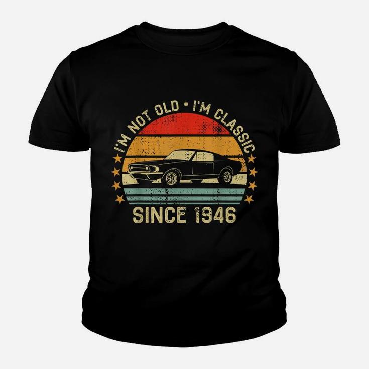 Cool Car Mens 75Th Birthday Gift For 75 Year Old Men & Women Youth T-shirt