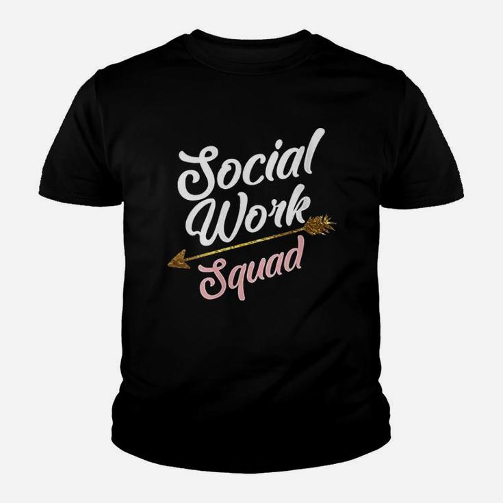 Cool Social Work Squad  Funny Humanitarian Team Worker Gift Youth T-shirt