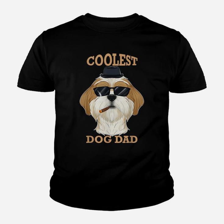 Coolest Dog Dad I Shih Tzu Dad I Shih Tzu Youth T-shirt