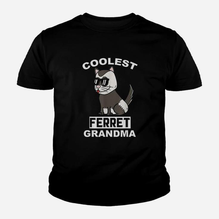 Coolest Ferret Grandma Pet Grandmother Youth T-shirt