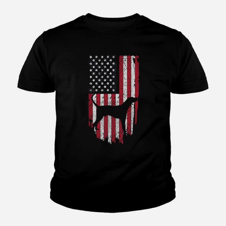 Coonhound Dog Mom Dad Patriotic Shirts, 4Th Of July Usa Flag Youth T-shirt