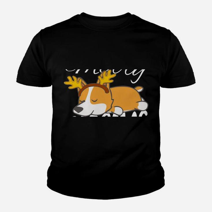 Corgi Lovers Dog Gifts Merry Corgmas Christmas Youth T-shirt