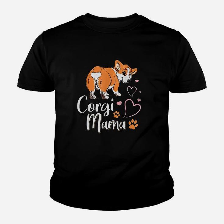 Corgi Mama Funny Corgi Dog Mom Youth T-shirt