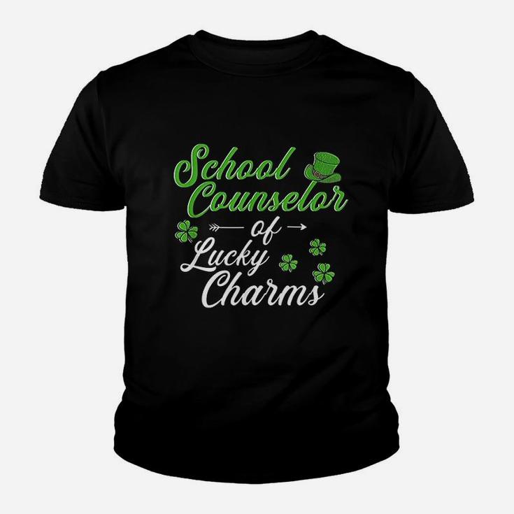 Counselor Of Lucky Charms St Patricks Day School Counselor Youth T-shirt