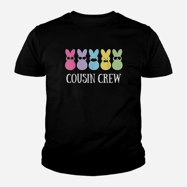 Cousin Crew Squad Bunny Rabbit Easter Day Party Matching Youth T-shirt