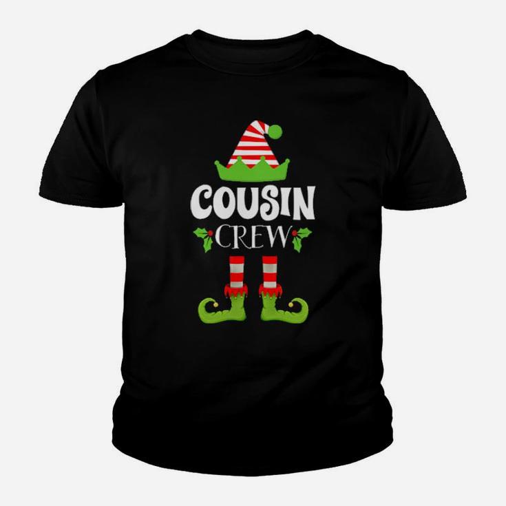 Cousins Crew Elf Xmas Funny Family Youth T-shirt