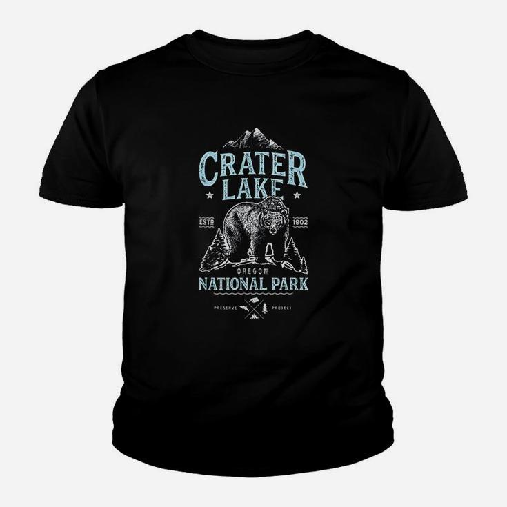 Crater Lake National Park Oregon Bear Vintage Youth T-shirt