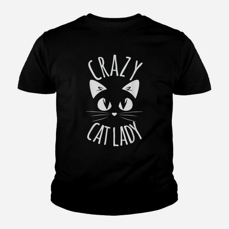 Crazy Cat Lady Funny Fur Mom Mother's Day Christmas Gift Youth T-shirt