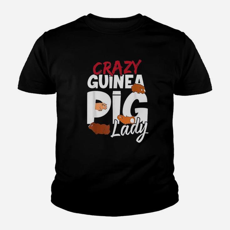 Crazy Guinea Pig Lady Youth T-shirt
