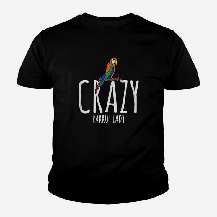 Crazy Parrot Lady Youth T-shirt
