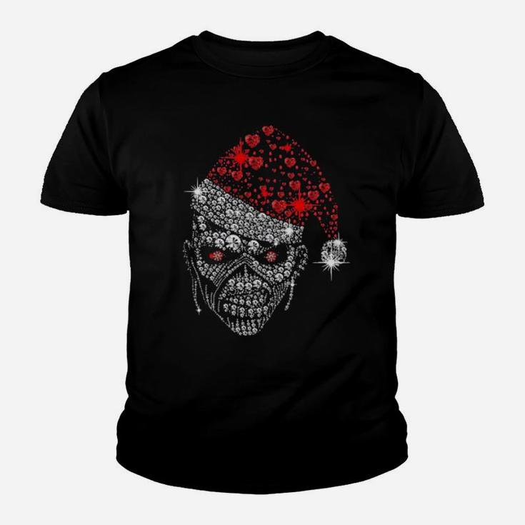 Creepy Santa Skull Youth T-shirt