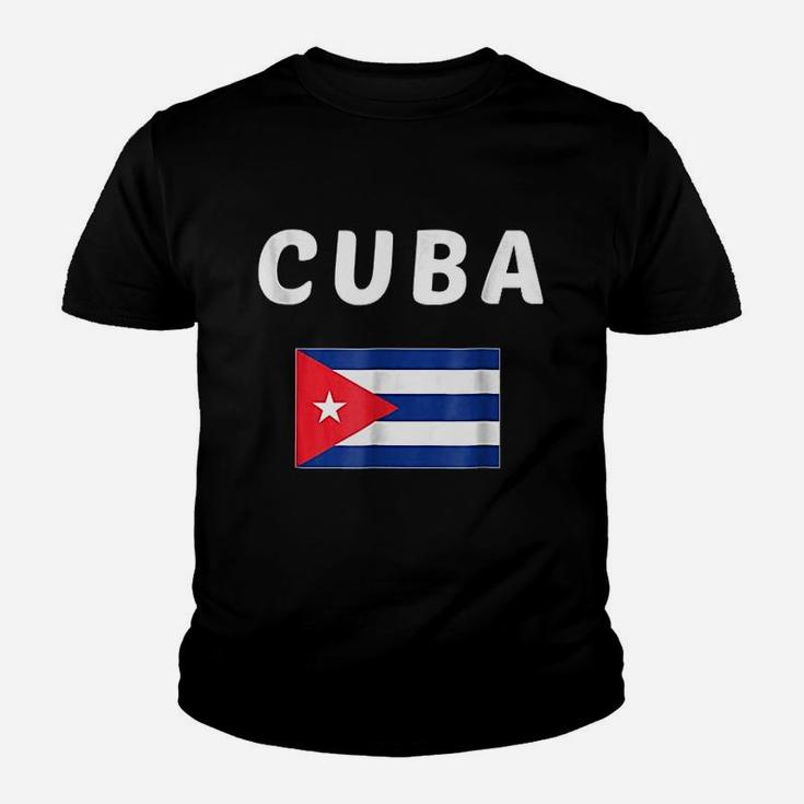 Cuba Cuban Flag Souvenir Gift Cubanos Youth T-shirt