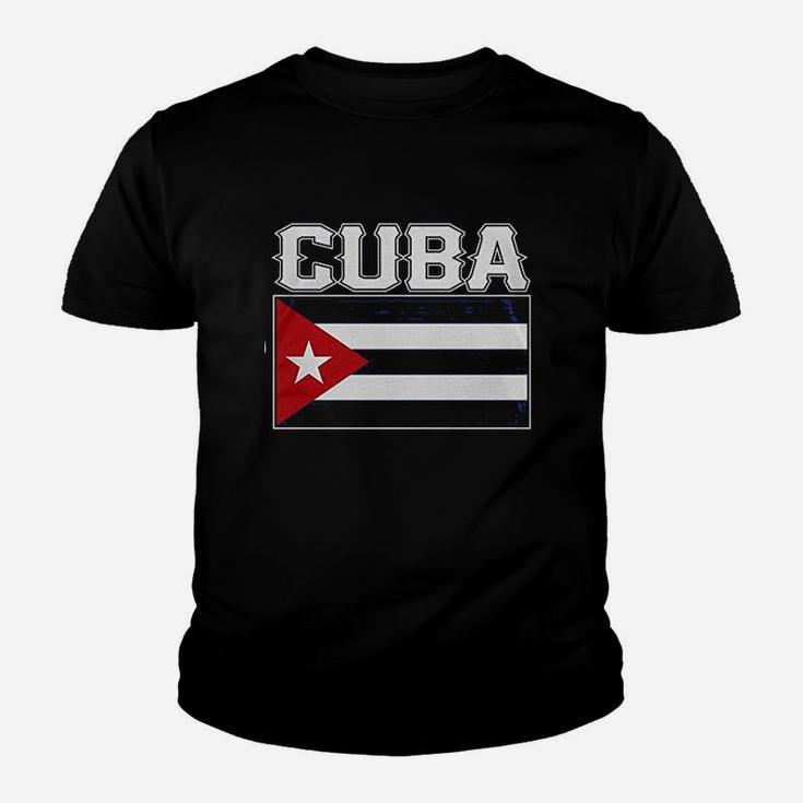 Cuba Cuban Flag Youth T-shirt