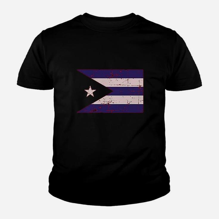 Cuba Flag Vintage Retro Cuban Youth T-shirt