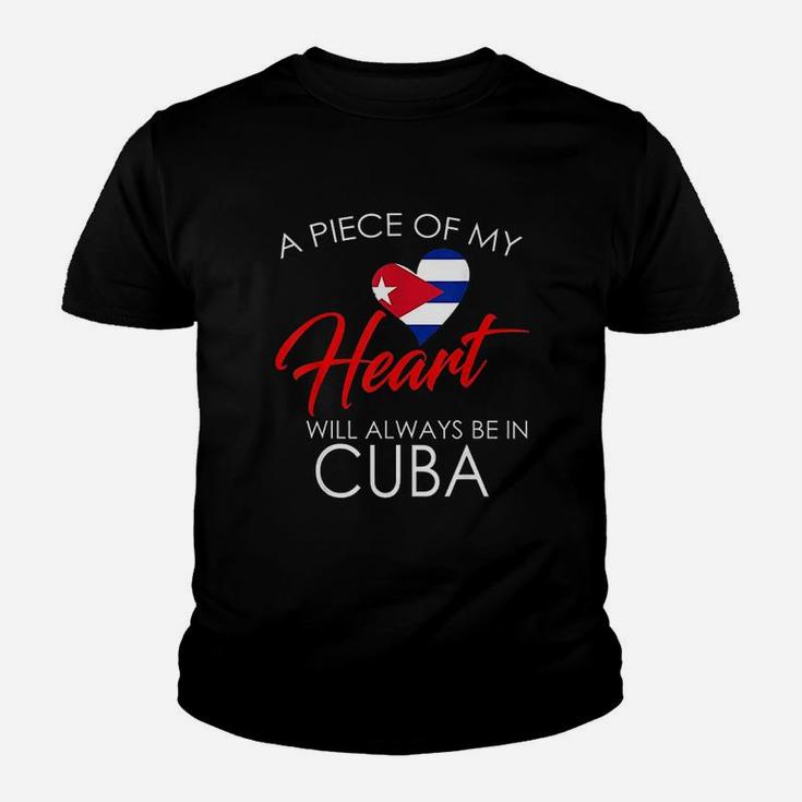 Cuba Pride Cuban Heart Youth T-shirt