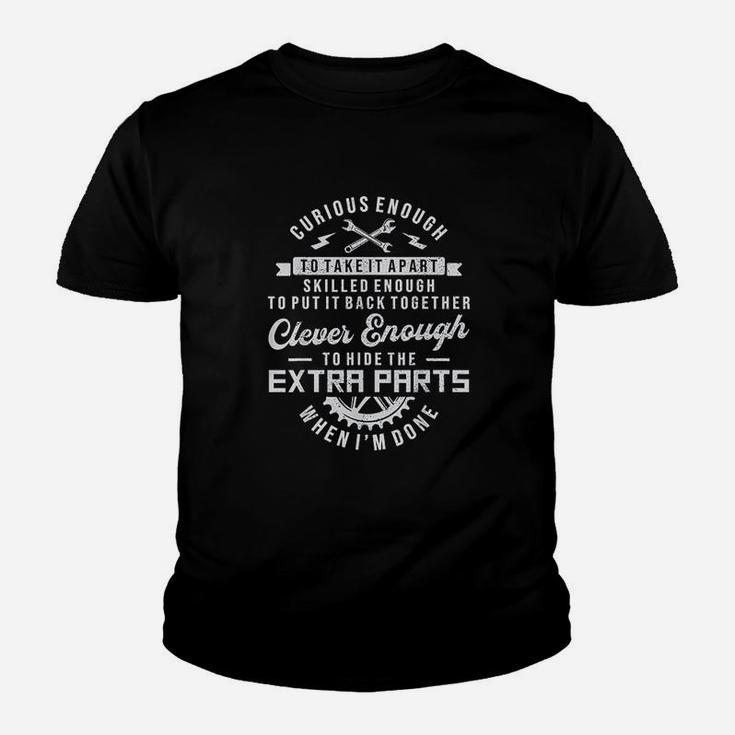 Curious Enough To Take It Apart Funny Mechanic Vintage Gifts Youth T-shirt