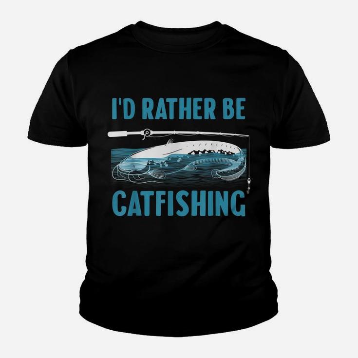 Cute Catfishing Designs For Men Women Funny Fishing Catfish Youth T-shirt