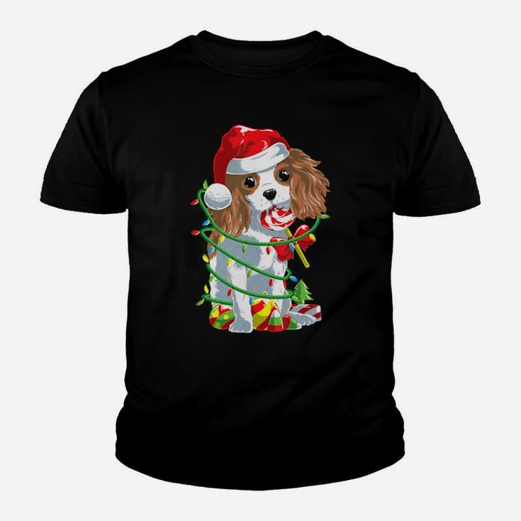 Cute Cavalier King Charles Spaniel Dog Christ Youth T-shirt