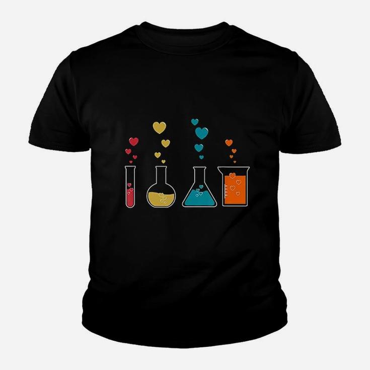 Cute Chemistry Hearts Science Valentines Gift Nerd Youth T-shirt