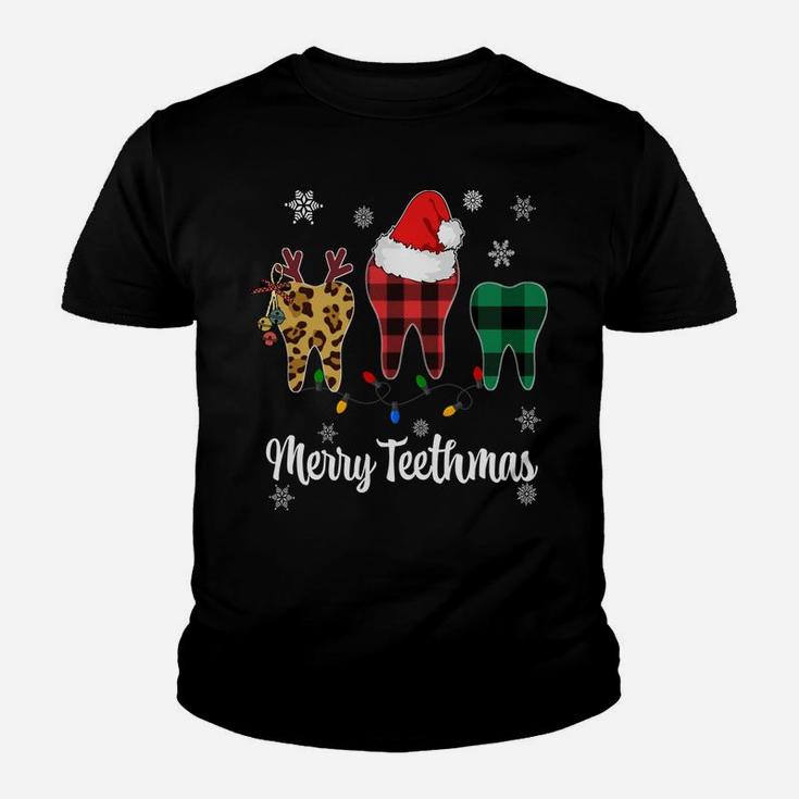 Cute Christmas Dentist Teeth Dental Hygienist Assistant Gift Sweatshirt Youth T-shirt