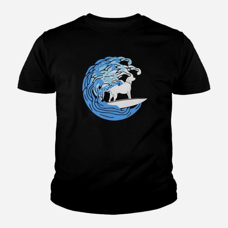 Cute Dog Surfer Shirt, Surfing Puppy Tee For Pet Owner Youth T-shirt