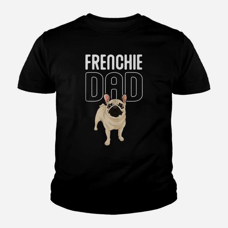 Cute Frenchie Dad Dog Lover Daddy Animal French Bulldog Youth T-shirt