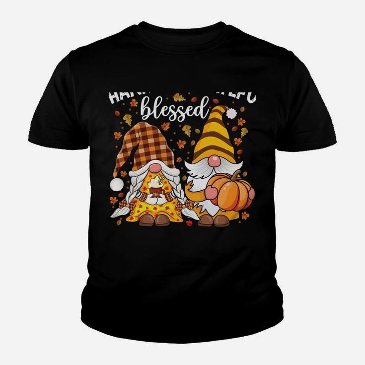 Cute Gnomes Couple With Pumpkin Spice Fall Yall Autumn Gnome Youth T-shirt