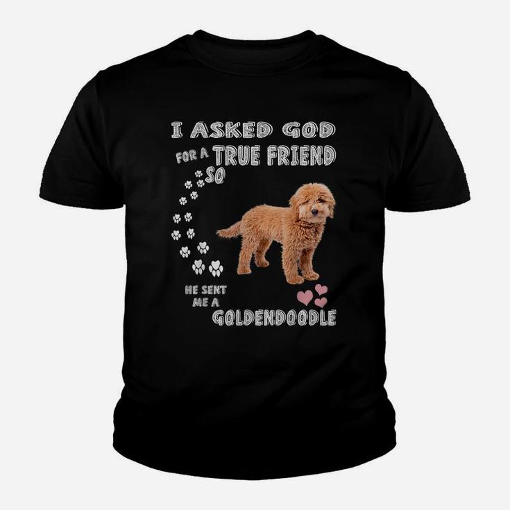 Cute Groodle Dog Mom, Doodle Dad Costume, Mini Goldendoodle Youth T-shirt