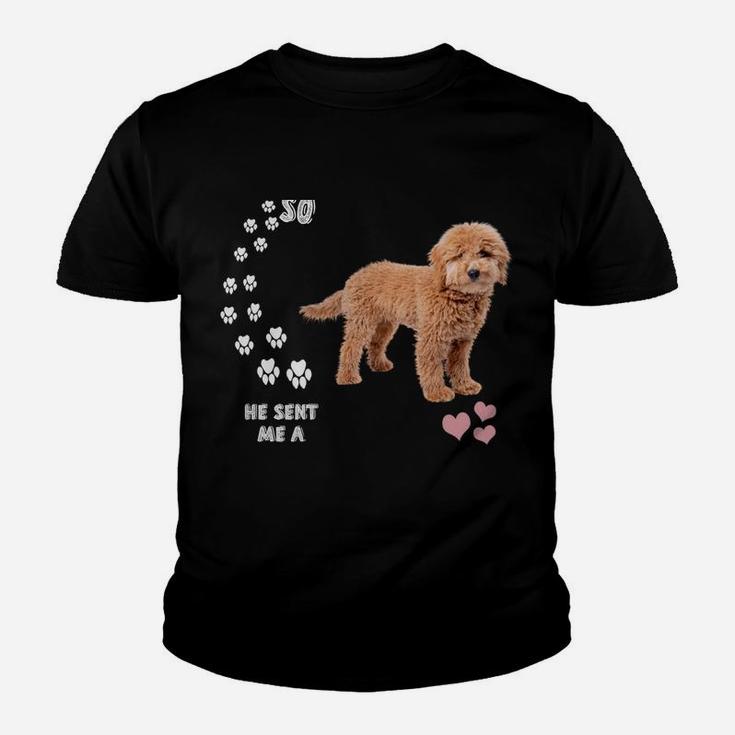 Cute Groodle Dog Mom, Doodle Dad Costume, Mini Goldendoodle Youth T-shirt