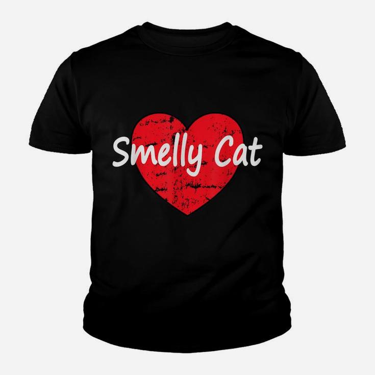 Cute Heart Funny Sarcastic Ew Smelly Cat Pet Lovers Tv Fans Youth T-shirt