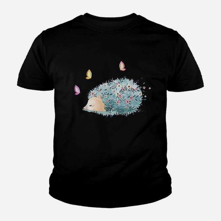 Cute Hedgehog Butterfly Youth T-shirt