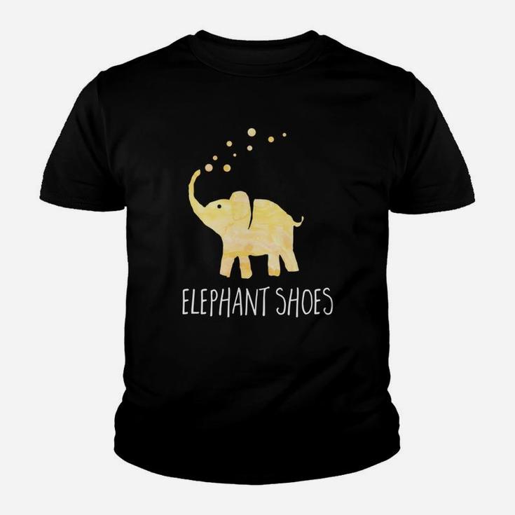 Cute I Love You Elephant Shoes Youth T-shirt