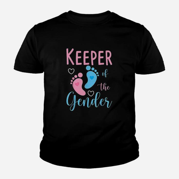 Cute Keeper Of Gender  Baby Reveal Party Idea Youth T-shirt