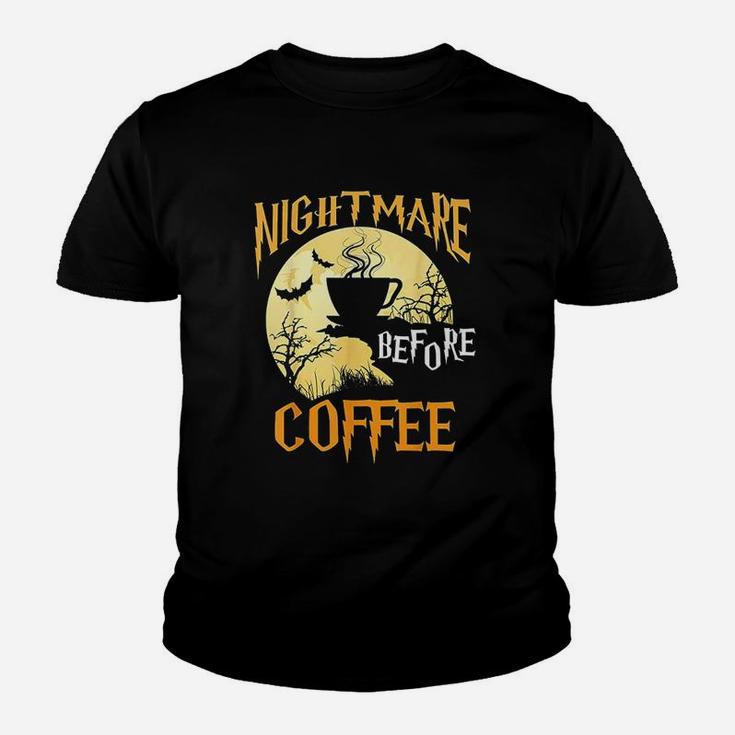 Cute Nightmare Before Coffee Youth T-shirt