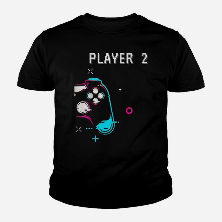 Cute Player 1 & Player 2 Matching Couple Tshirt Gamer Youth T-shirt