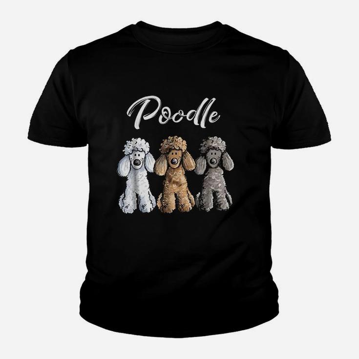 Cute Poodle  Caniche Puppy Dogs Youth T-shirt