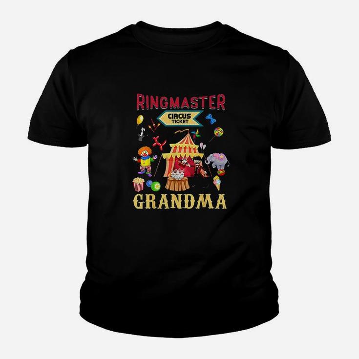 Cute Ringmaster Grandma Circus Carnival Theme Party Youth T-shirt