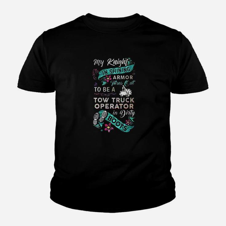 Cute Tow Truck Operator's Lady Youth T-shirt